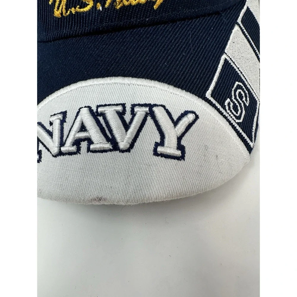 Lot of 3 US Navy Caps Hats Various Embroidered USS Warrington Tin Can Navy